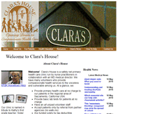 Tablet Screenshot of clarashouse.org